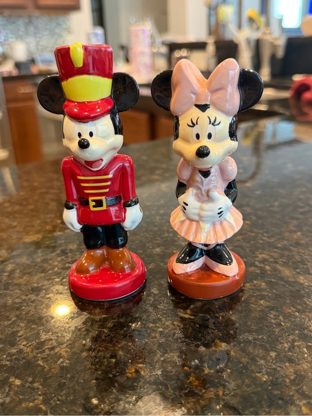 Minnie & Mickey Nutcracker Salt and Pepper Shakers